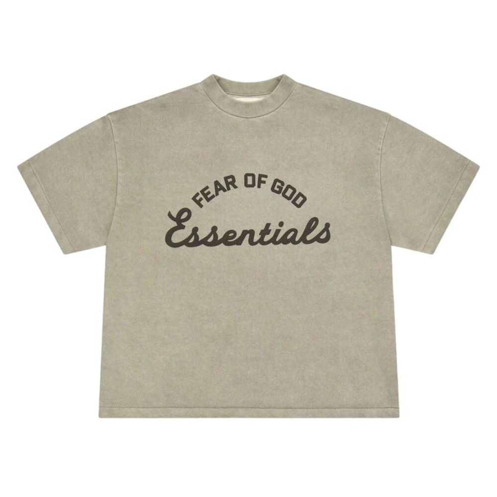 Fear Of God Essentials Childrens/Kids Logo Printed T-Shirt / Seal Grey